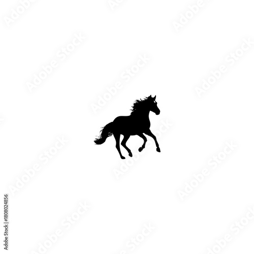 Silhouette of a futuristic armored figure walking against a plain white background in a side profile view