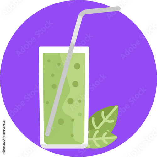 Refreshing Matcha Milkshake – A creamy, green matcha milkshake served in a tall glass with a straw, perfect for a healthy treat.