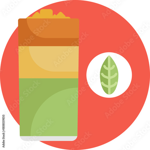 Sweet, frothy drink served in a classic milkshake glass.