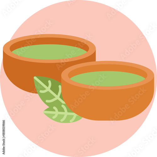 Loose matcha powder shown as a fine, textured heap for tea making.