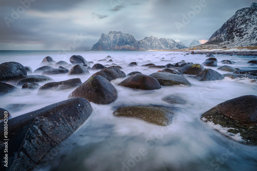 Fototapeta Naklejka Na Ścianę i Meble -  Over the sea - Norway