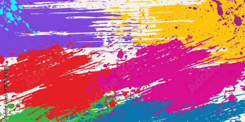 Modern colorfull background Grunge brush strokes. Textured background suitable for banners, stories, social media posts, patterns, etc. eps 10