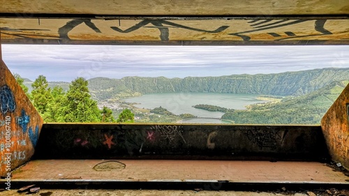  Azores. Portugal. Ponta Delgada, Monte Palace Abandoned Hotel 