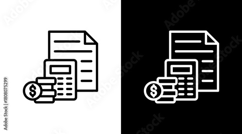 Budget Planning With Icon Set Design