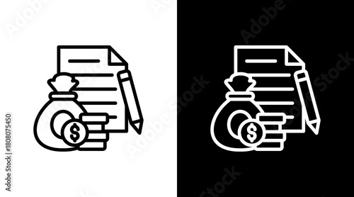 Loan Management With Icon Set Design