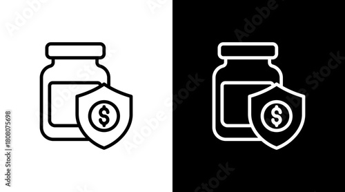 Emergency Fund With Icon Set Design