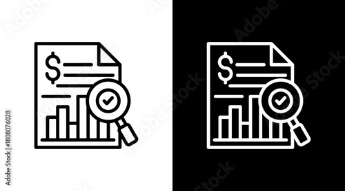 Cost Analysis With Icon Set Design