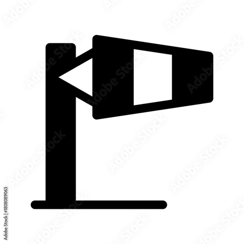 Windsock Icon Vector Symbol Design Illustration