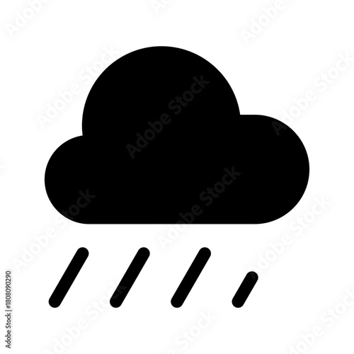 Rain Icon Vector Symbol Design Illustration