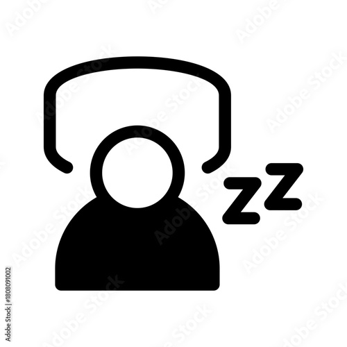 Sleep Icon Vector Symbol Design Illustration