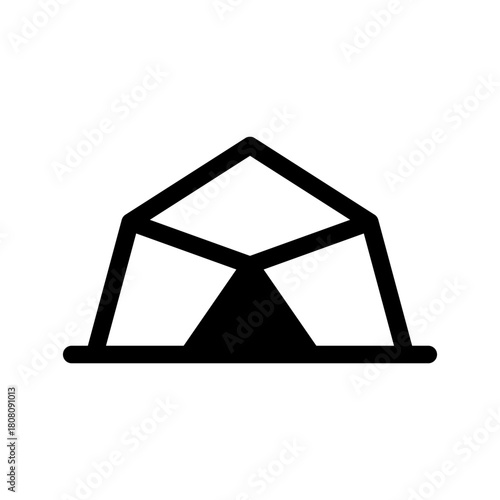 Tent Icon Vector Symbol Design Illustration
