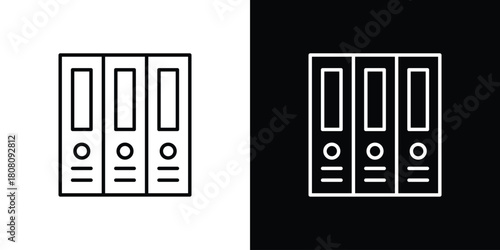 Binder icon thin line outline concept. Linear style icon. Editable stroke. Vector