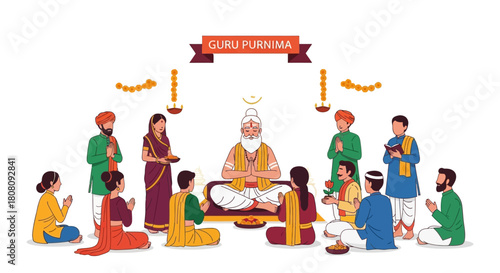 Guru Purnima Celebration Honoring the Spiritual Teacher and Offering Gratitude