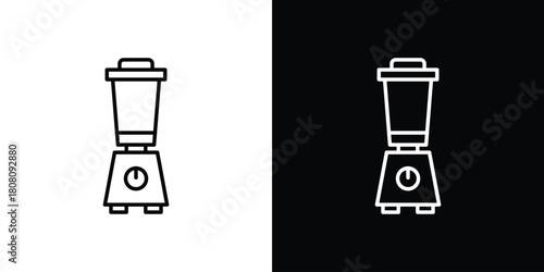 Blender icon thin line outline concept. Linear style icon. Editable stroke. Vector