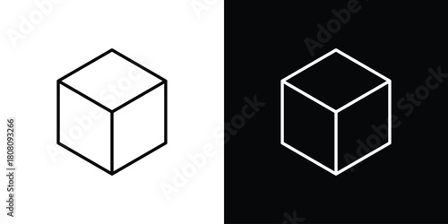 Box icon thin line outline concept. Linear style icon. Editable stroke. Vector