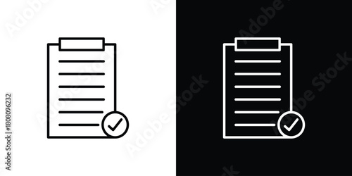 Compliance icon thin line outline concept. Linear style icon. Editable stroke. Vector