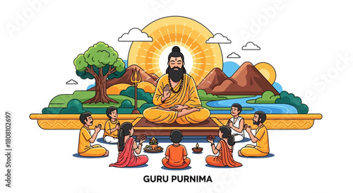 Guru Purnima Celebration A Spiritual Gathering Under the Sun