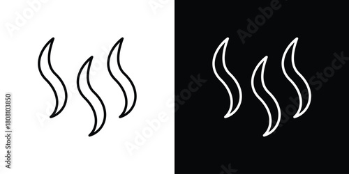 Heat icon thin line outline concept. Linear style icon. Editable stroke. Vector