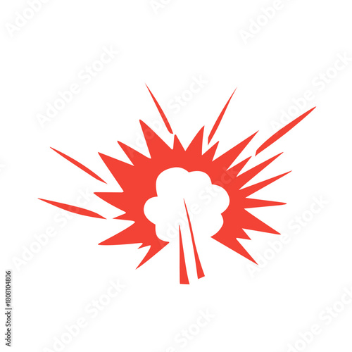 comic book explosion vector graphic