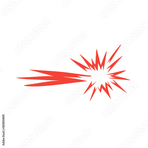 comic book explosion vector graphic