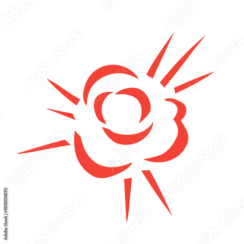 comic book explosion vector graphic