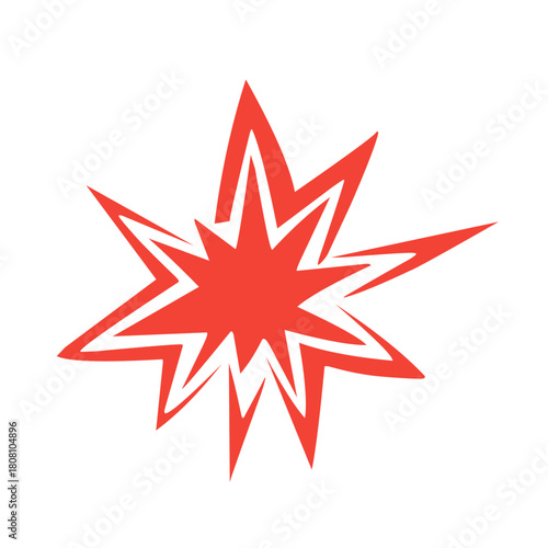 comic book explosion vector graphic