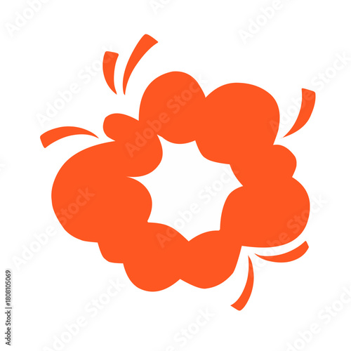 comic book explosion vector graphic