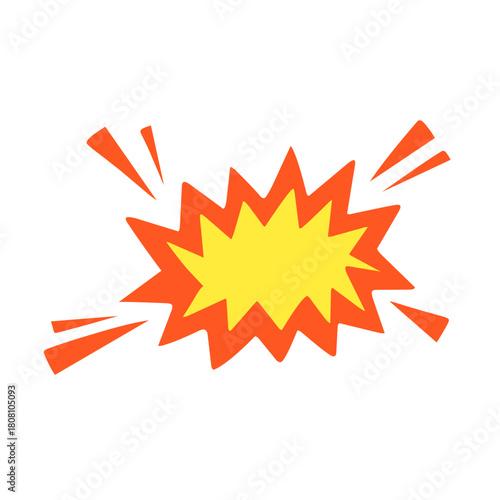 comic book explosion vector graphic