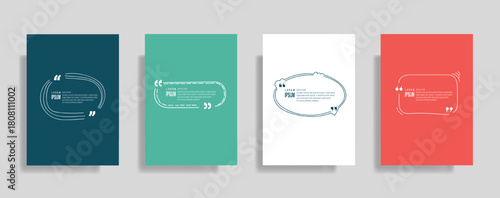 Vibrant quote templates for creative messaging and social media posts, ideal for marketing campaigns and modern presentations offering unique text frames