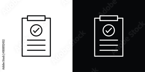 Result icon thin line outline concept. Linear style icon. Editable stroke. Vector