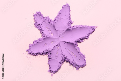 Purple powder makeup star s...