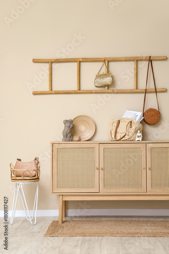 Interior of room with styli...