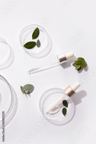 Petri dishes with samples o...