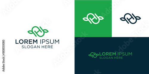 Letter H logo design with intertwined elements, perfect for branding, startups, and creative agencies seeking a unique and memorable visual identity for their business