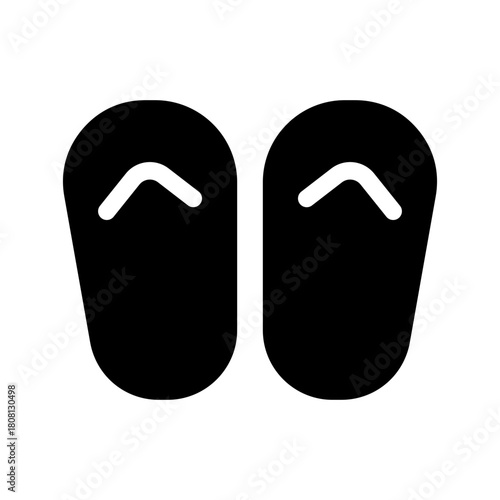 Slippers Icon Vector Symbol Design Illustration