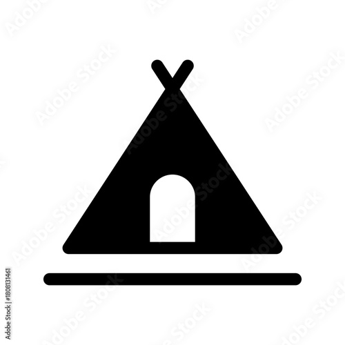 Tent Icon Vector Symbol Design Illustration