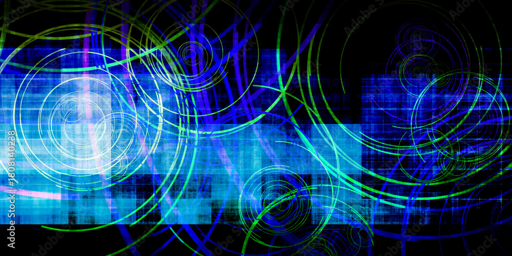 Obraz premium Digital Circuit Network Background For Technology Industry