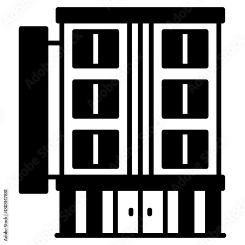 hostel Black Fill Icon