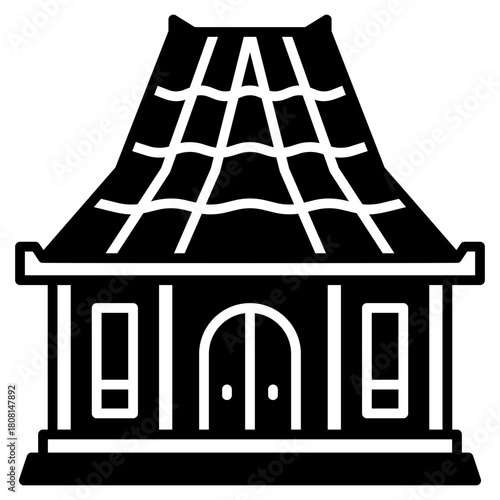 java house Black Fill Icon