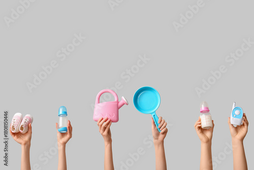 Hands holding baby accessor...
