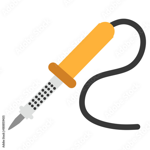Hand Tool Soldering Iron Electrical Repair Equipment Illustration