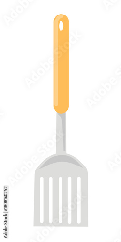 Slotted Spatula Turner Cooking Kitchen Utensil Orange Handle