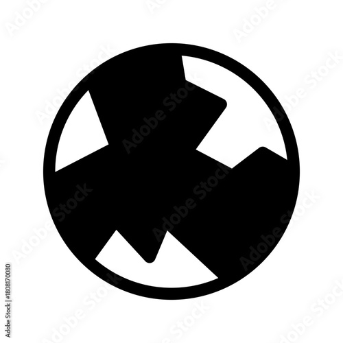 Earth Icon Vector Symbol Design Illustration