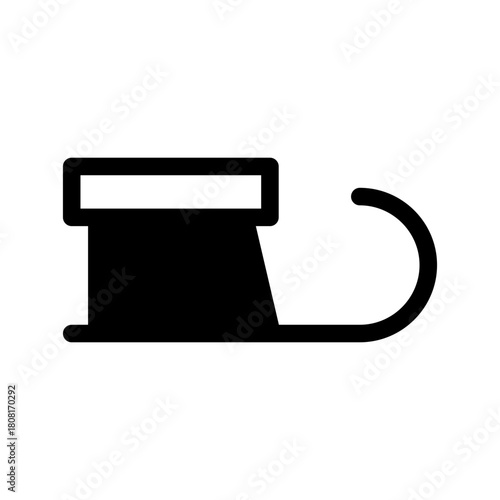 Sled Icon Vector Symbol Design Illustration