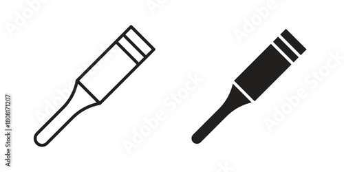 Chisel icon symbols. app and web UI solid and line icon, EPS10