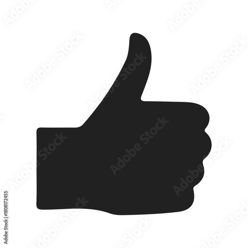 Thumbs Up Finger Hand Sign Sillouette