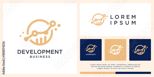 Business development logo design template