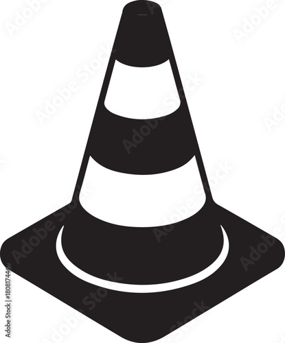 traffic cone isolated on white background