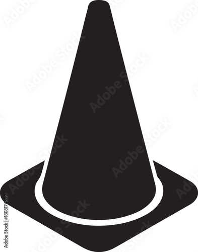 traffic cone isolated on white background