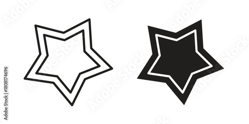 Cookie cutter icon symbols. app and web UI solid and line icon, EPS10